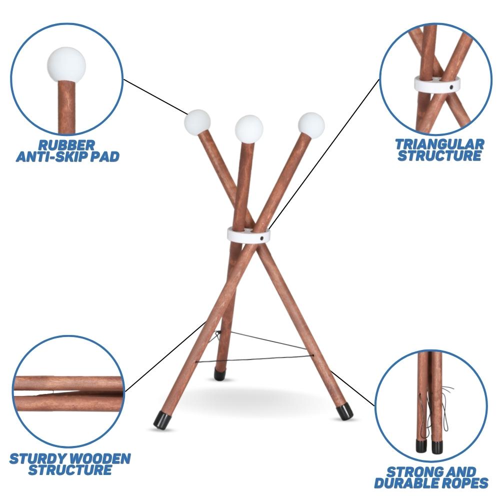 Wooden Drum Stand.